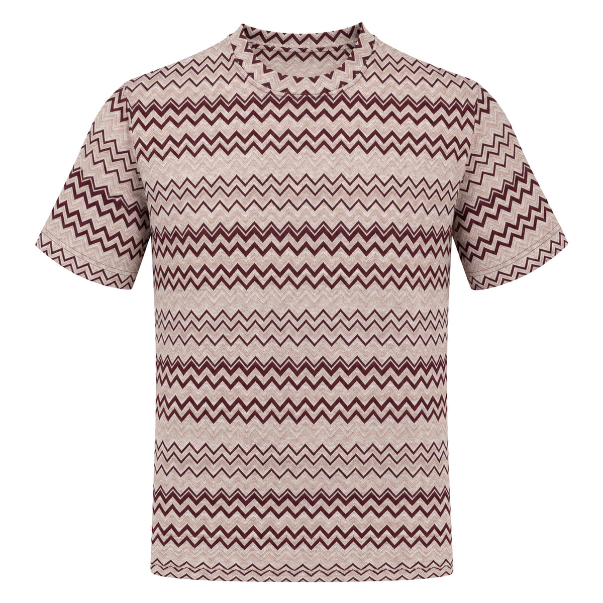 OBA Aura Wave Oversized Tee Burgundy Sand