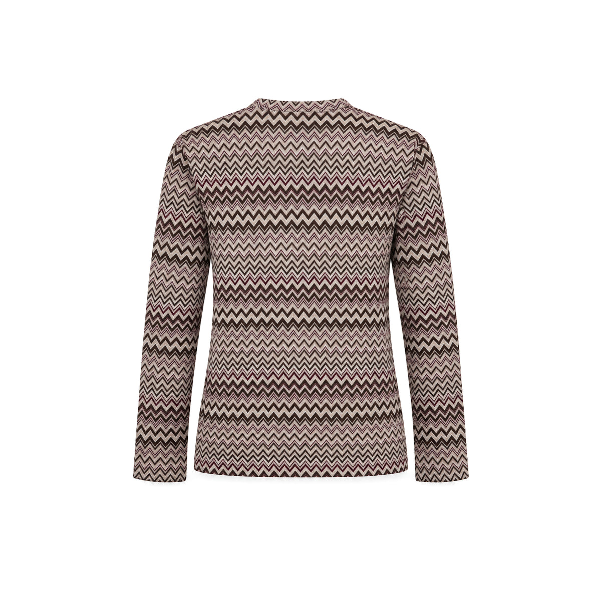 OBA Aura Wave Oversized Tee Long sleeves Burgundy Mocha