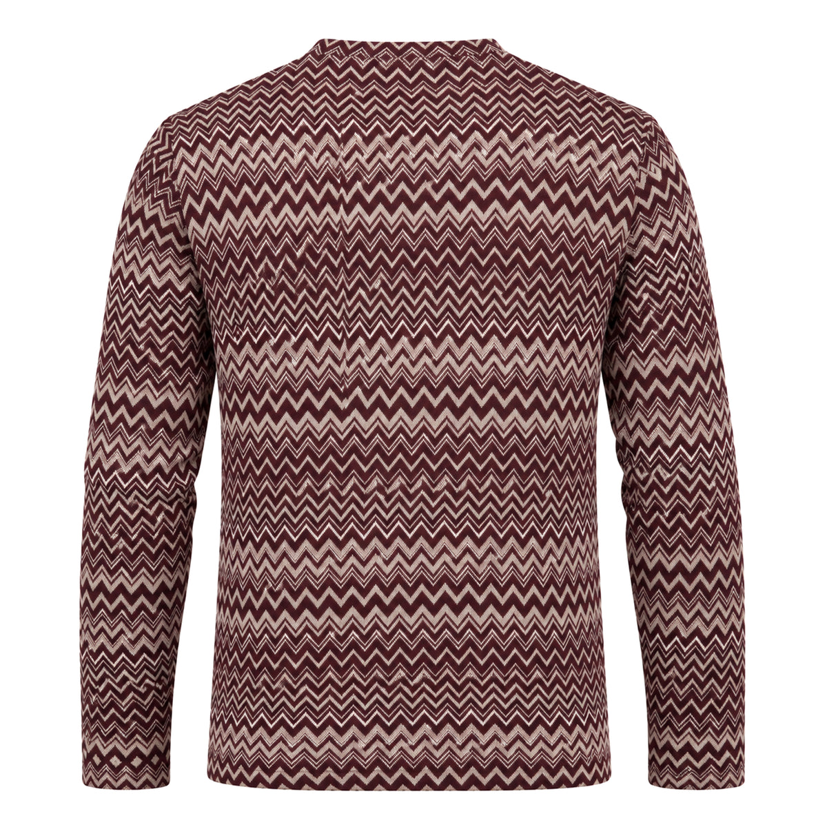 OBA Aura Wave Oversized Tee Long sleeves Merlot Cream