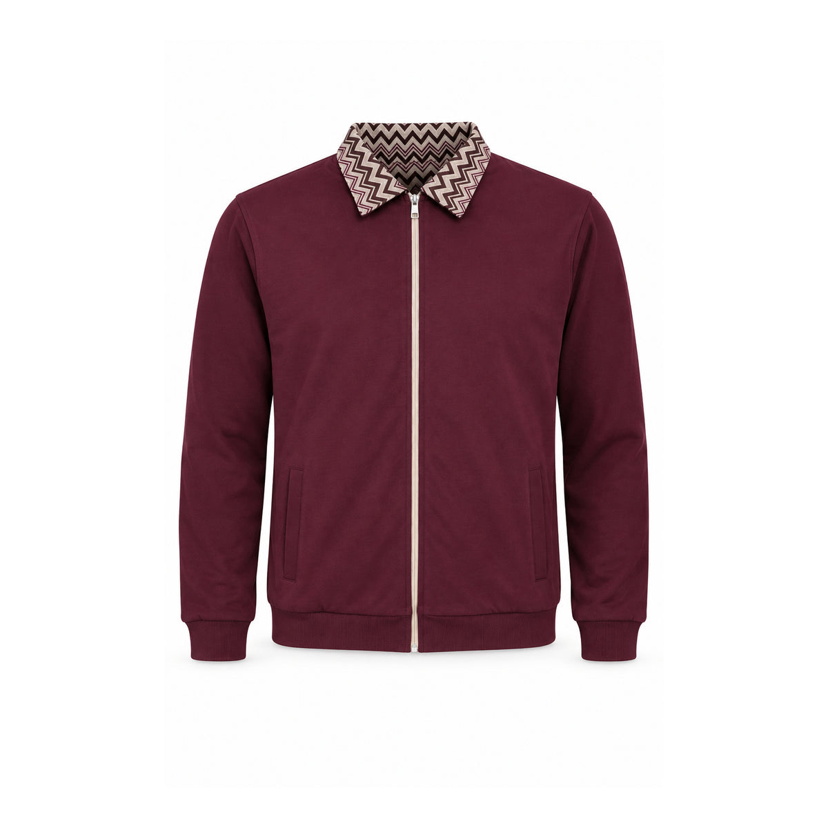OBA Aura Wave Reversible Jacket Burgundy Mocha