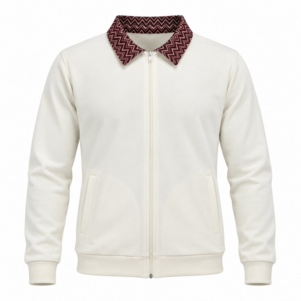 OBA Aura Wave Reversible Jacket Merlot Cream