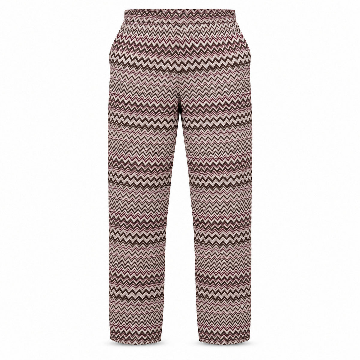 OBA Aura Wave Wide Pants Burgundy Mocha