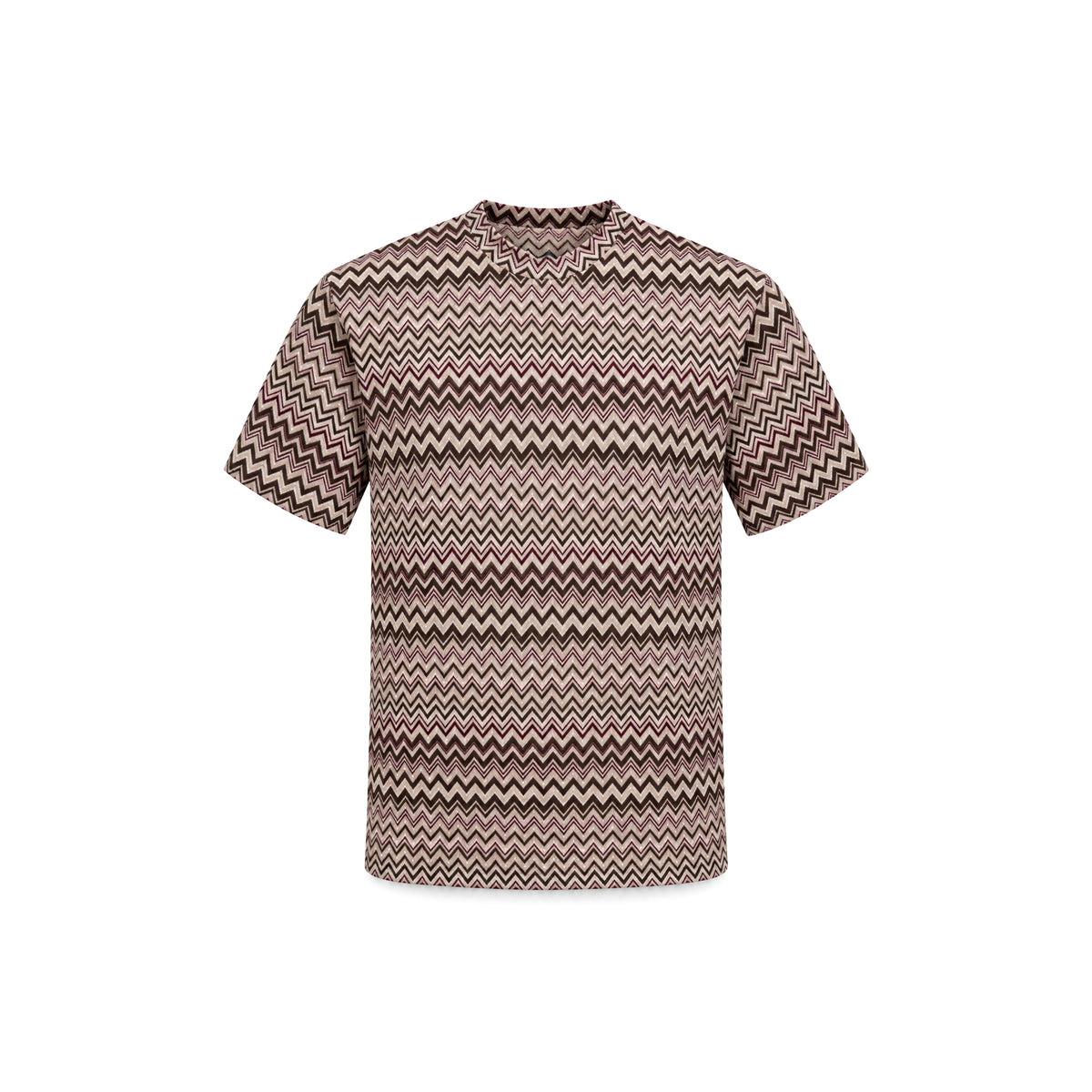 OBA Aura Wave Oversized Tee Burgundy Mocha