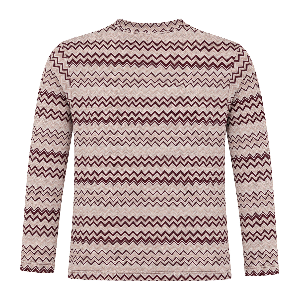 OBA Aura Wave Oversized Tee Long sleeves Burgundy Sand