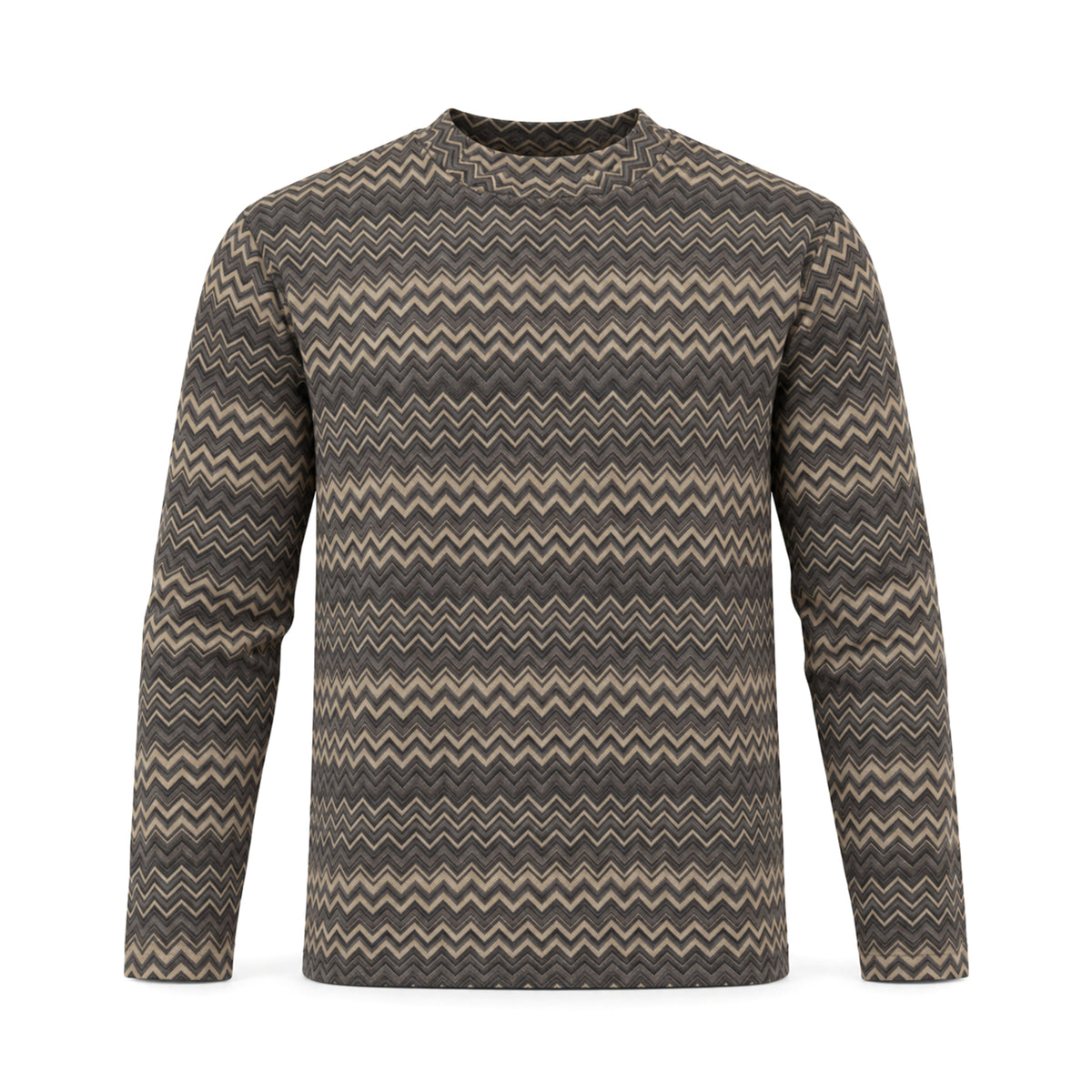 OBA Aura Wave Oversized Tee Long sleeves Graphite Sand