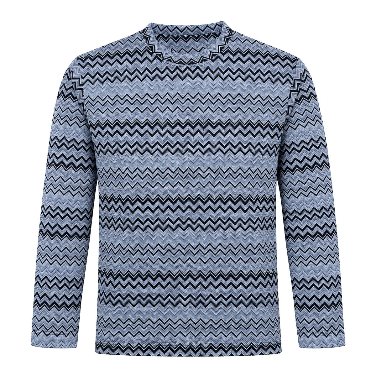 OBA Aura Wave Oversized Tee Long sleeves Ocean blue