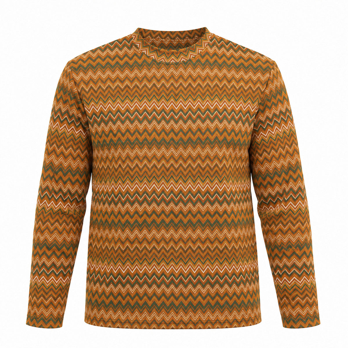 OBA Aura Wave Oversized Tee Long sleeves Terracotta Sunset