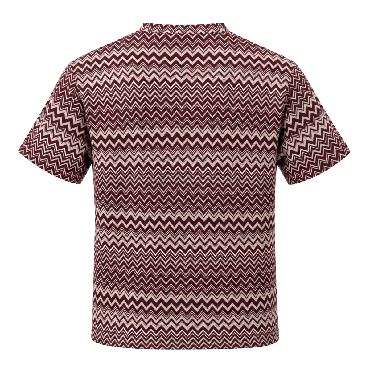 OBA Aura Wave Oversized Tee Merlot Cream