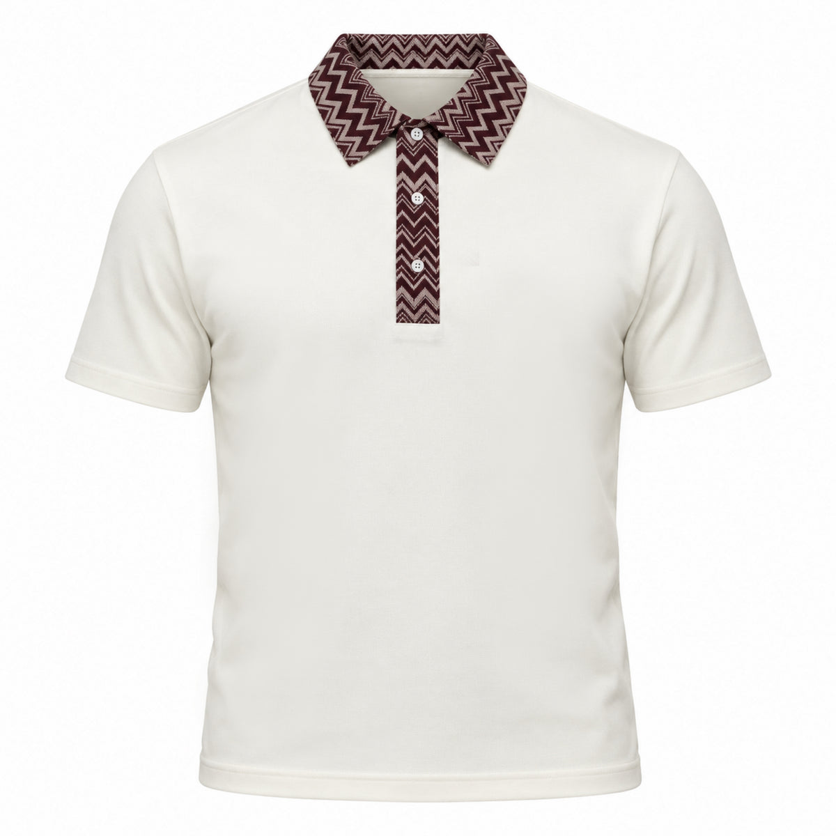 OBA Aura Wave Polo Merlot Cream