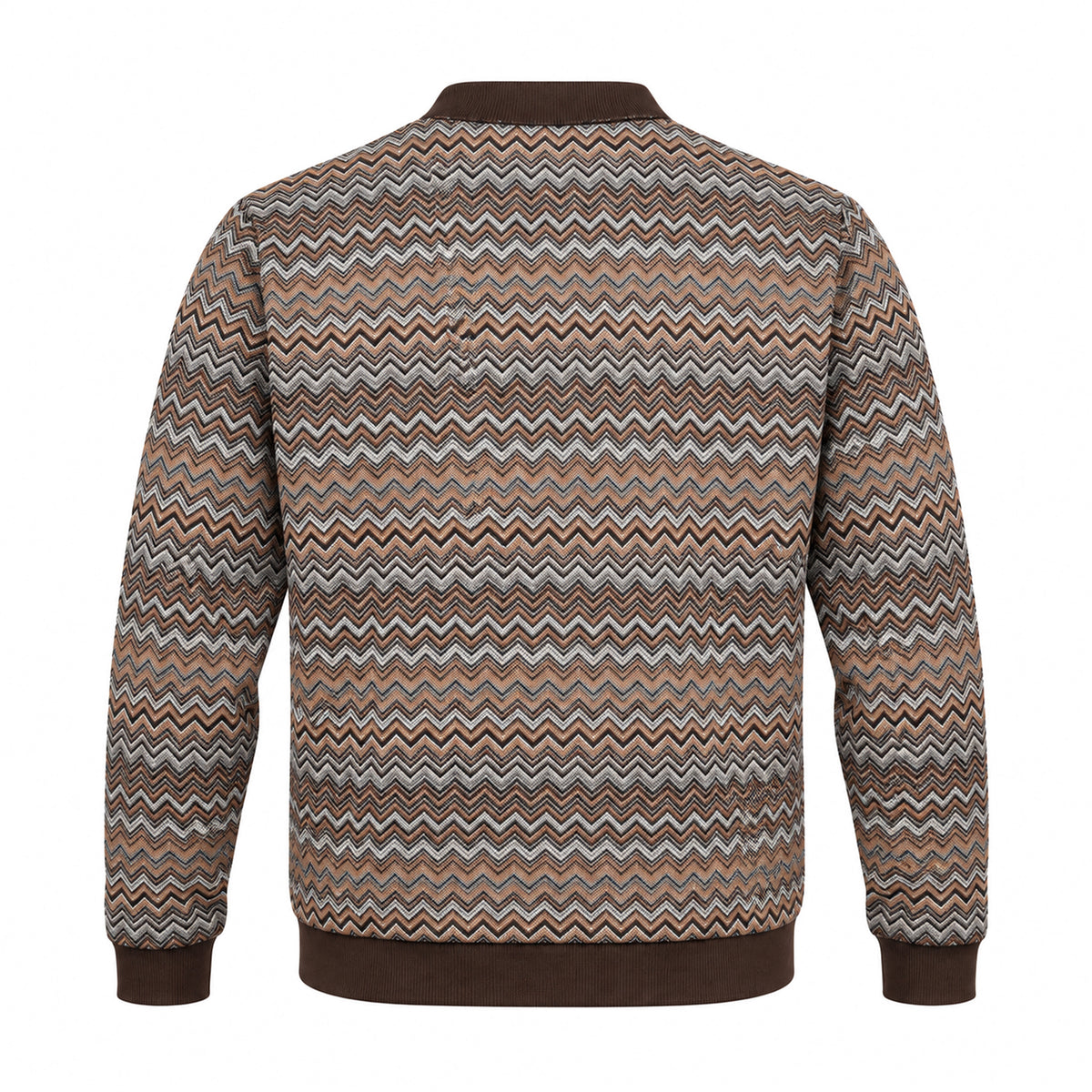 OBA Aura Wave Reversible Jacket Mocha Waves — achterzijde