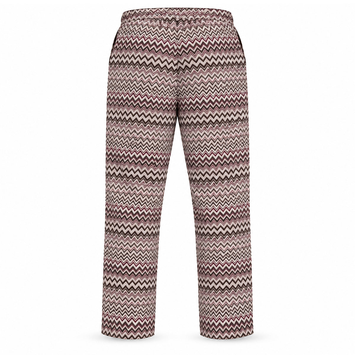 OBA Aura Wave Slim Pants Burgundy Mocha