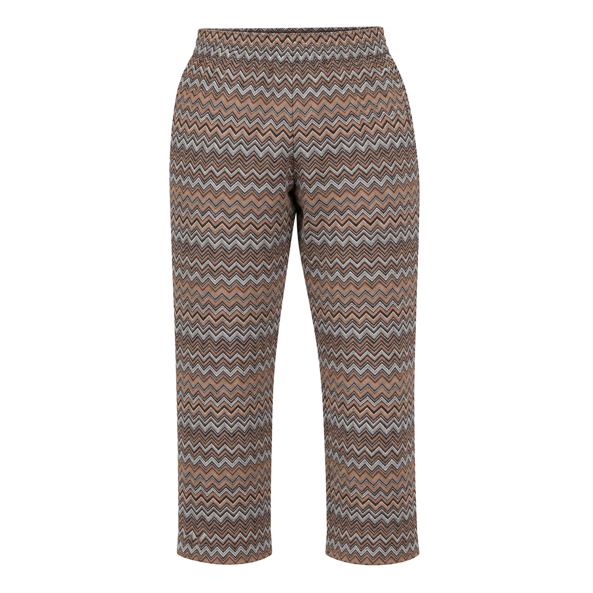 OBA Aura Wave Slim Pants Mocha Waves — voorzijde